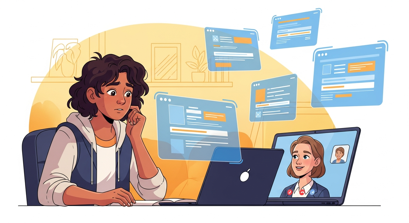 Student applying to universities online with Duolingo English Test score