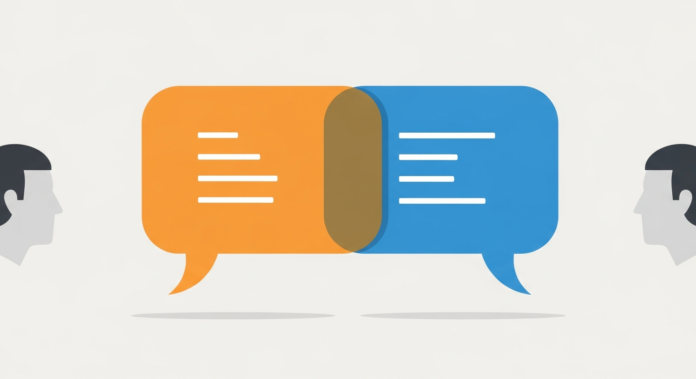 Illustration comparing Spanish and English sentence structures